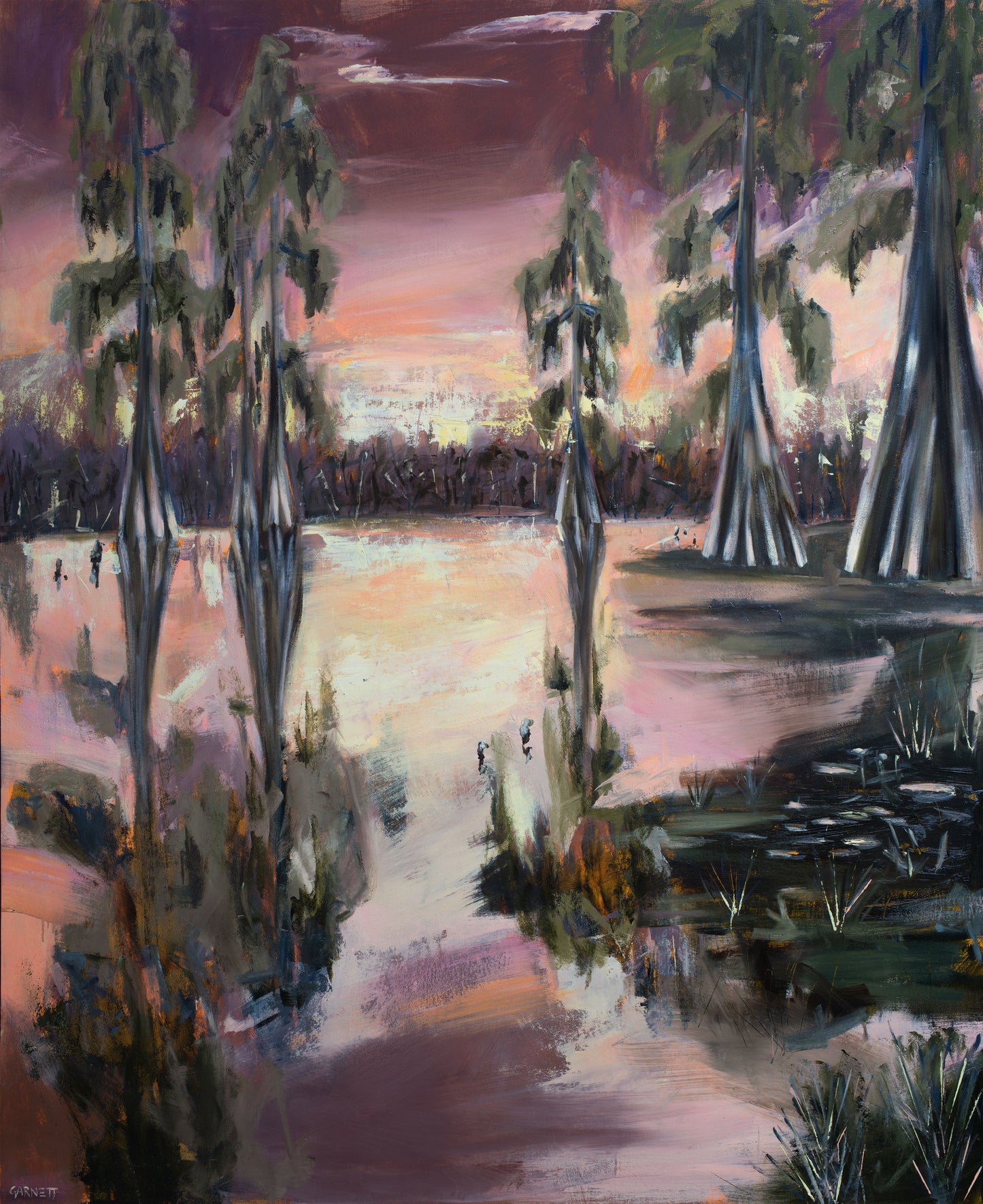 Soft Return (painted print)