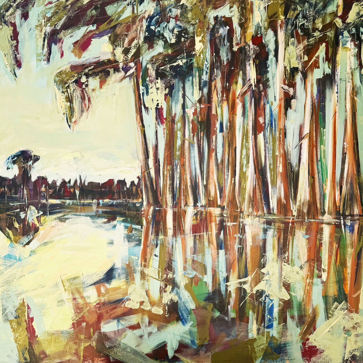 Resilient Cypress (Painted Print)