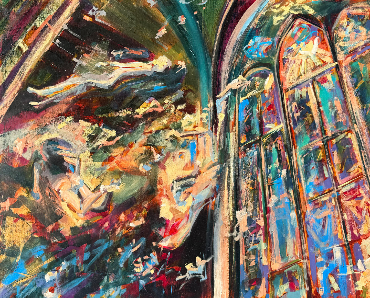 Flourish (Painted Print)