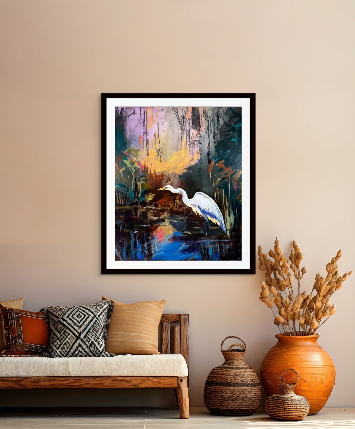 She's Here ((Painted Print)