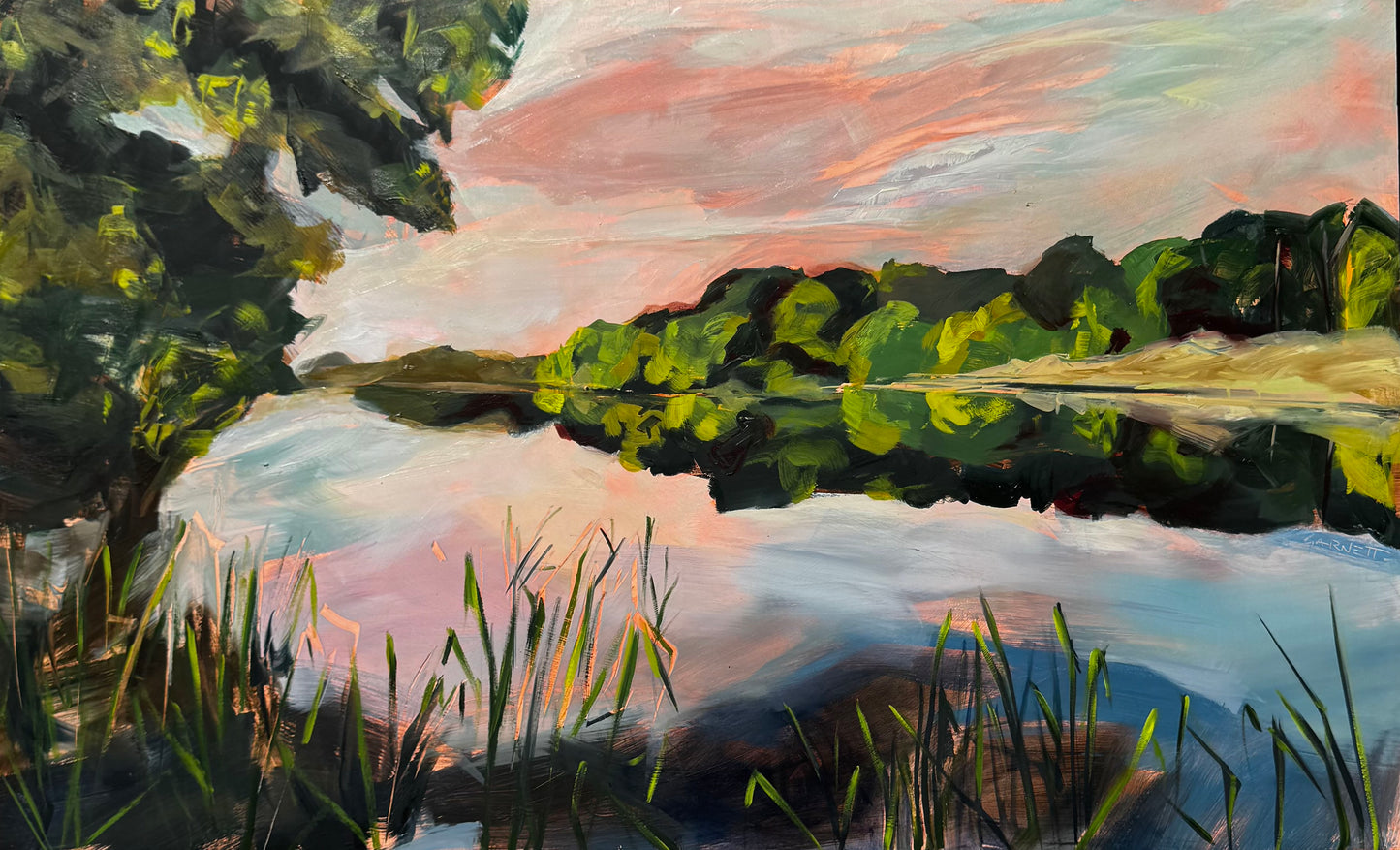 Holly's Landscape (Painted Print)