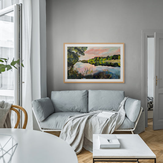 Holly's Landscape (Painted Print)