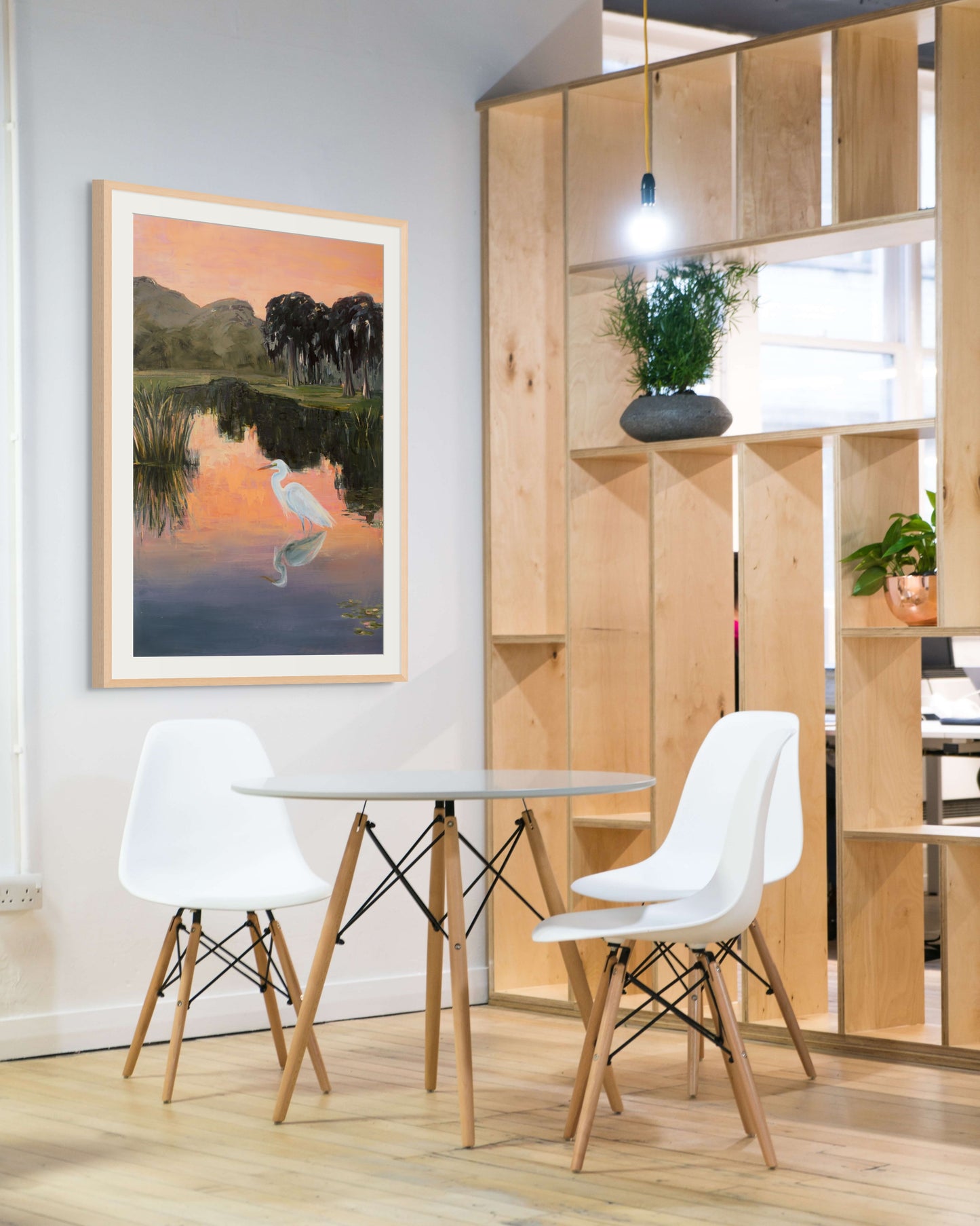 Peachy Sunrise (Painted Print)