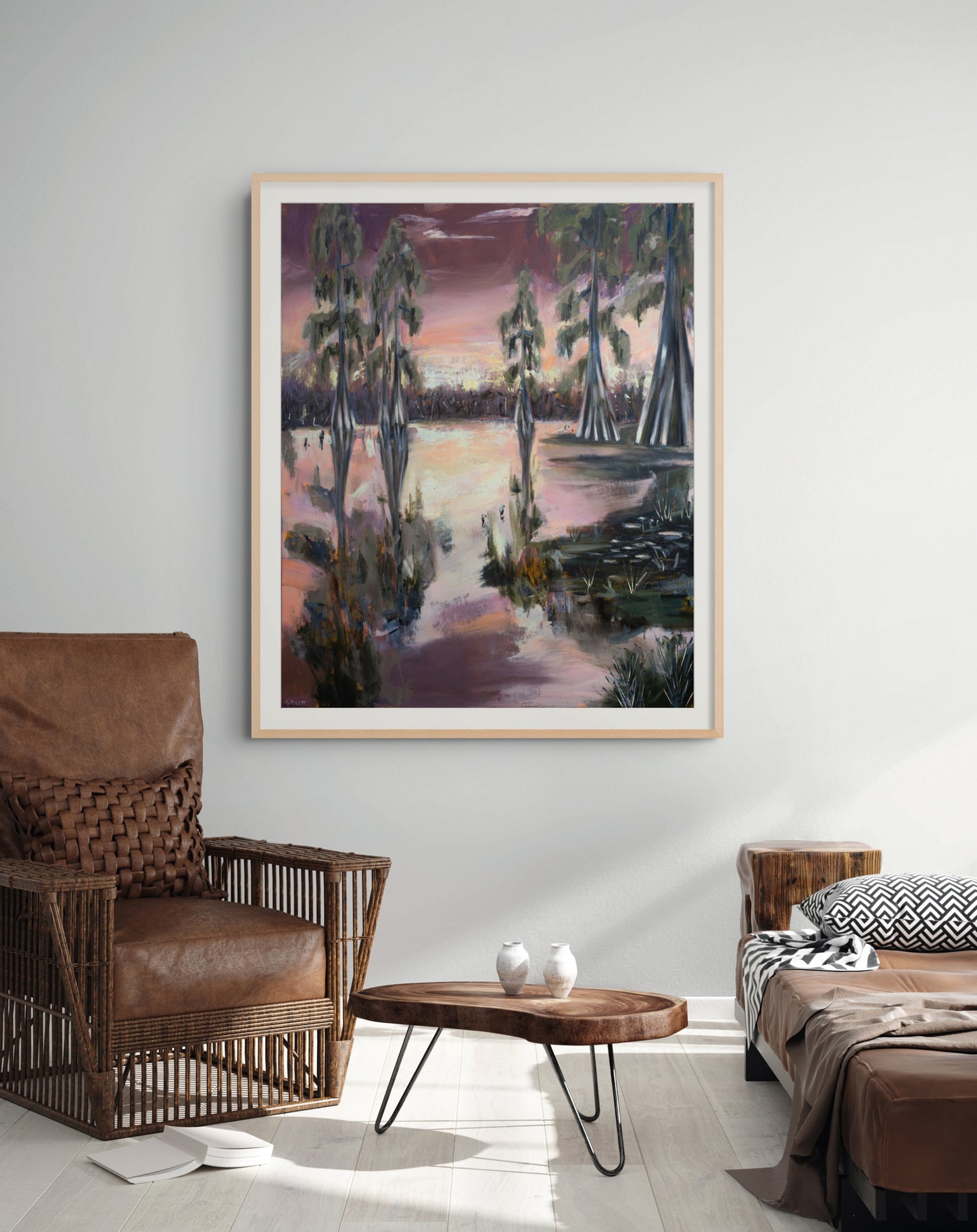 Soft Return (painted print)